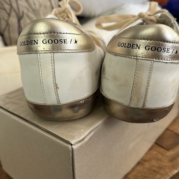 Golden Goose Classic Super-Star white and gold heel. Like new worn once! - Picture 5 of 7